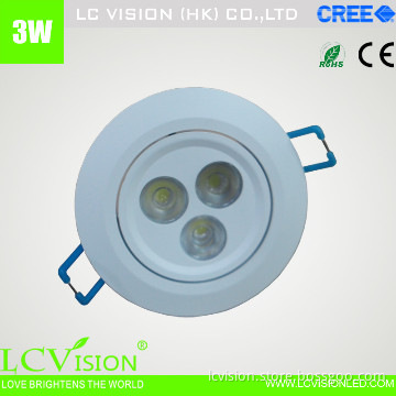 LED lighting / 3W CREE LED Down light / Dimming / Adjustable / 250 lm
